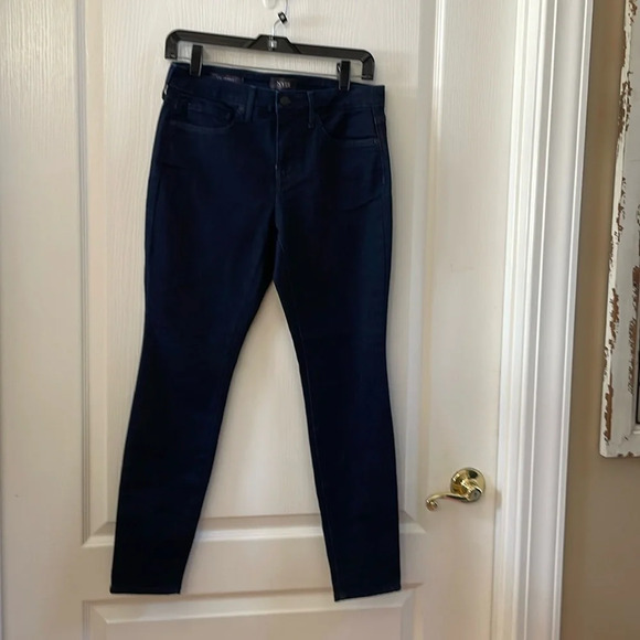 NYDJ Ami Skinny dark blue jeans size 4P - Picture 1 of 7